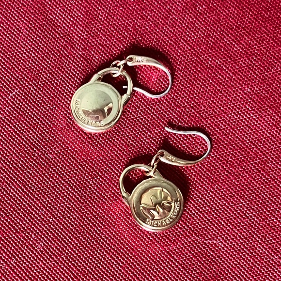 MICHAEL KORS Signature Gold Plated Lock Earrings - Picture 7 of 8